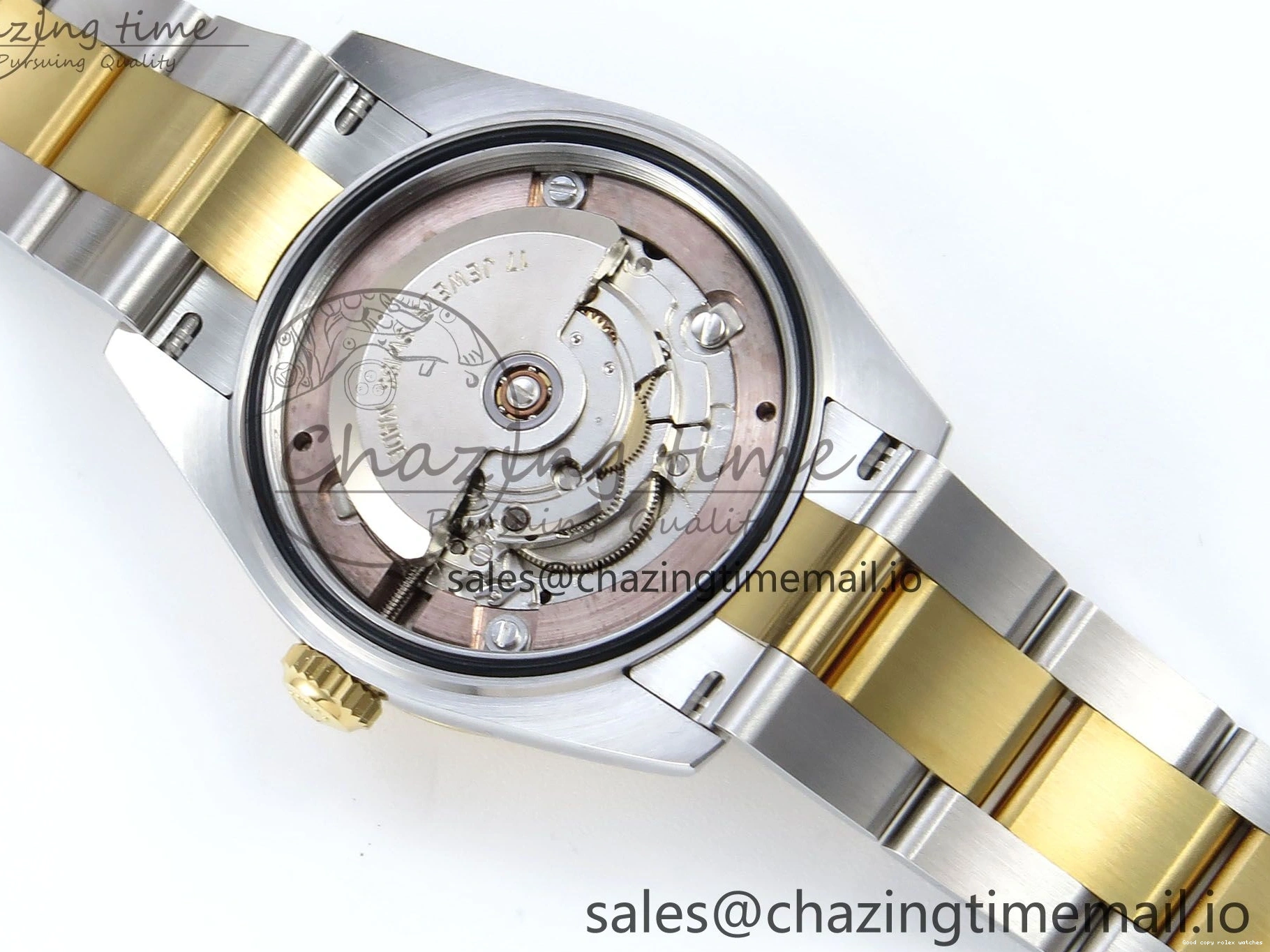 Rolex copies cheap SS 402 ETA YG Bracelet Steel 904L 1:1 ARF Silver OdorResistant 278383RBR Best DateJust Bezel Dial Diamonds 31 on Oyster Edition Diamonds 1103